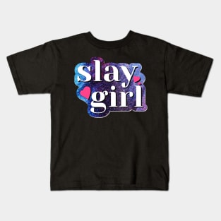 Slay Girl Word Fashion Design Kids T-Shirt